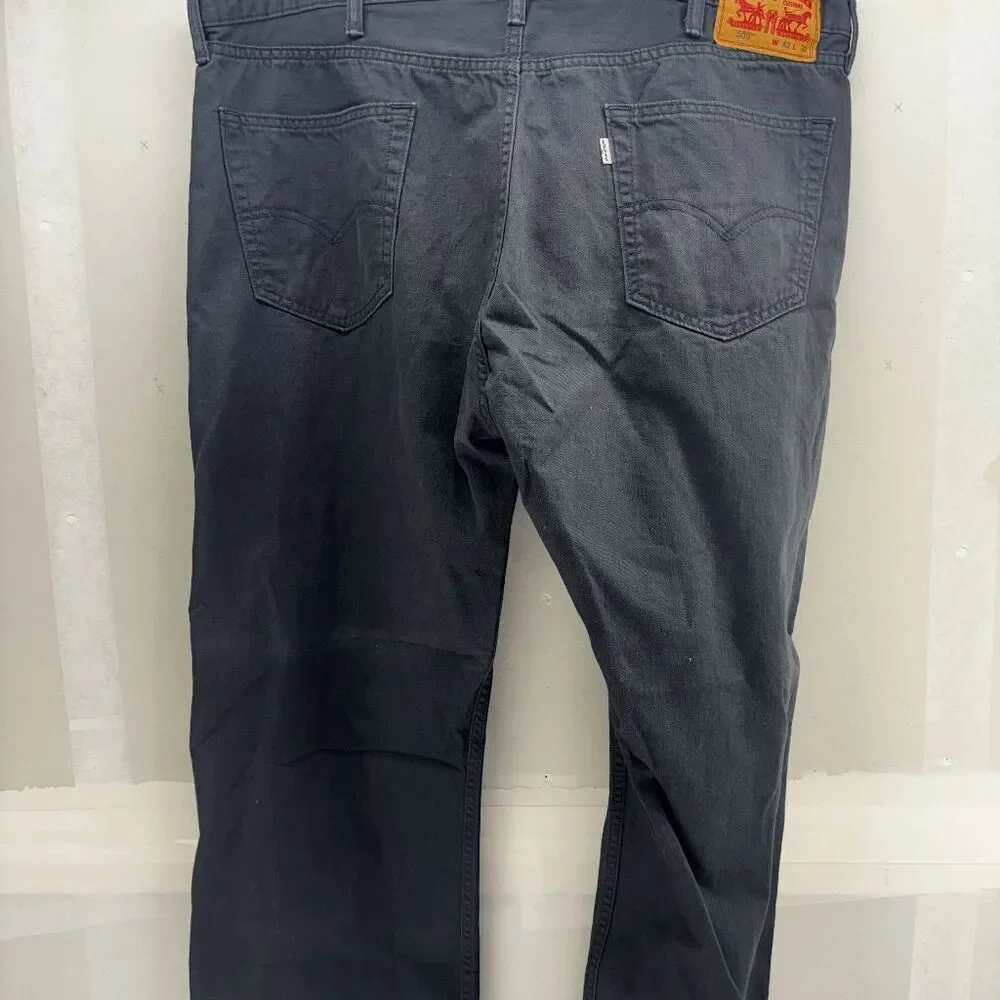 Levi's‎ 505 Men's Jeans Size Actual 41x31 Straight Leg Denim Black Jeans Pants